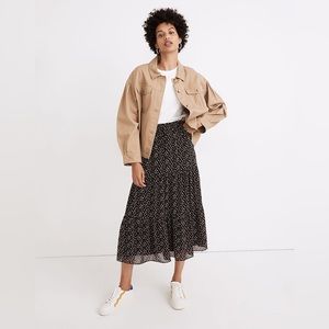 Madewell Pleat-Sleeve Military Jacket Medium Tan Beige